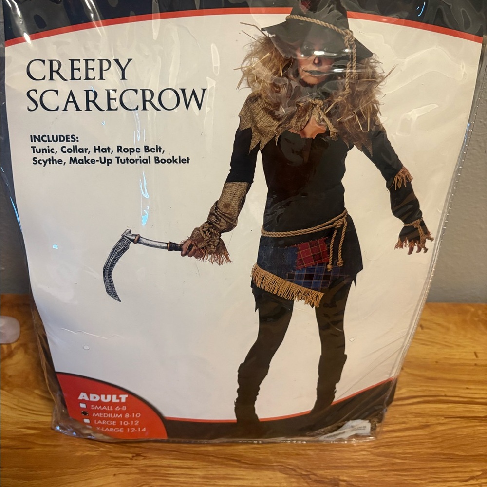 Women Creepy Scarecrow Costume - medium